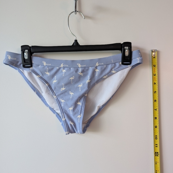 Blue Scoopneck Bikini Flamingo Print 2 pcs Periwinkle - Picture 5 of 11